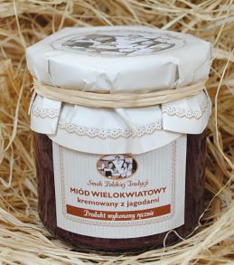 Miód Wielokwiatowy Kremowany z Jagodami