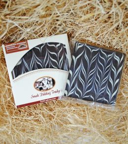 Czekolada deserowa dekorowana czekoladą białą