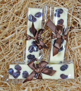 Sztabka z Białej Czekolady z Żurawiną