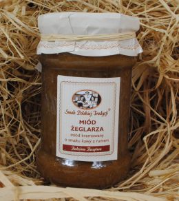 Miód Żeglarza - miód kremowany z kawą i rumem