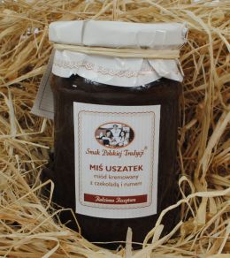 Miś Uszatek - miód kremowany z czekoladą i rumem